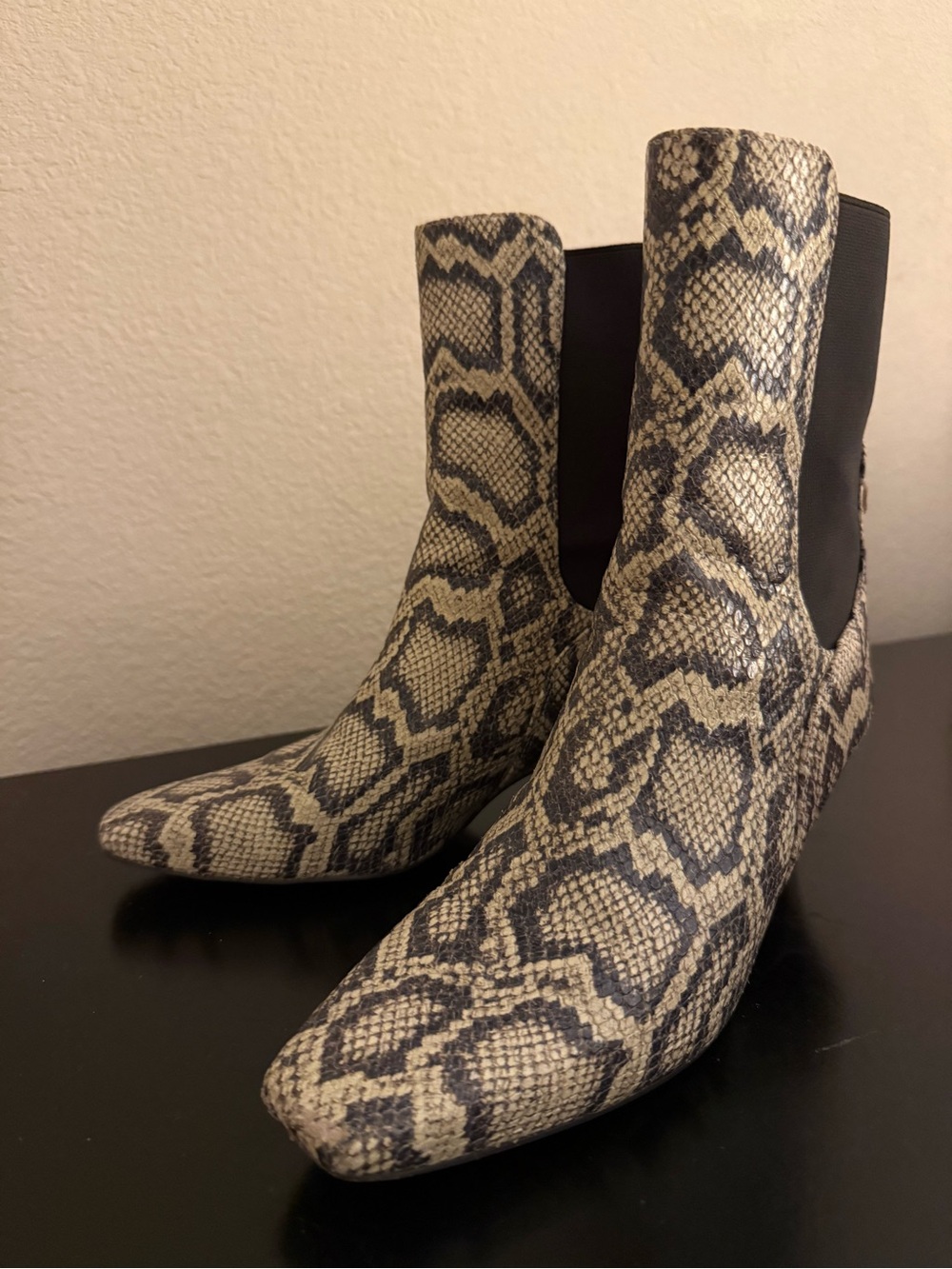 Sam Edelman Python Snake Booties - Picture 2 of 4